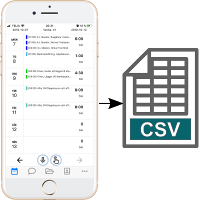 Exportera tidrapport till CSV fil